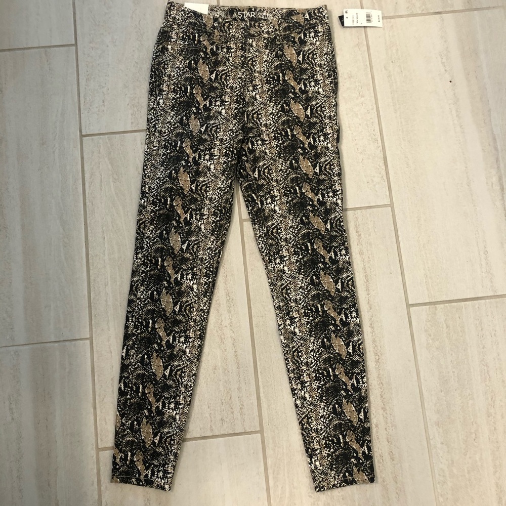 Vanilla star snake print pants